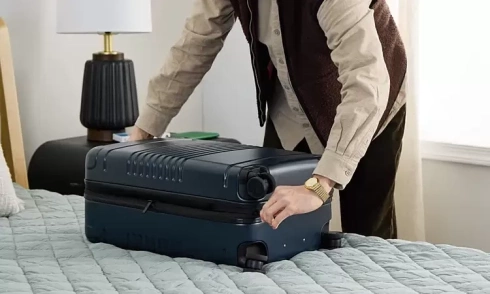 The worst place to put your suitcase in a hotel room