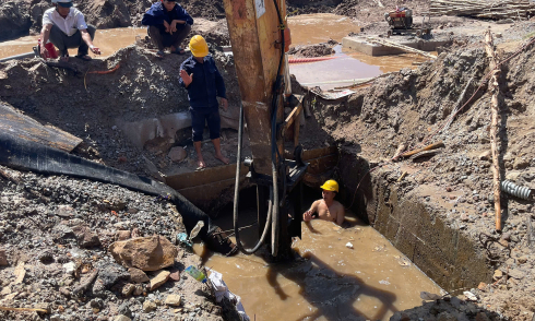 3,000 Phu Quoc households face multi-day water cut due to burst pipeline