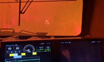 Train trapped amid raging wildfires in Canada