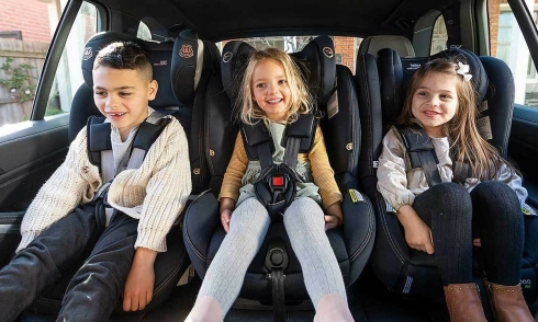Where to install a child car seat in the back seat?