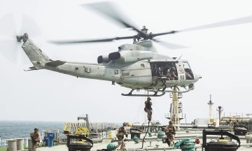 US forces board, search oil tanker flying Iranian flag
