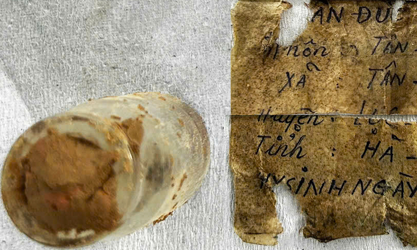 Glass jar reveals identity of fallen soldier