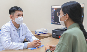 Why are children prone to middle ear infections during the rainy season?