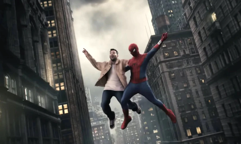 Messi appears with Spider-Man to delight his children
