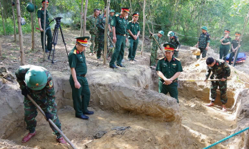 Found three fallen soldiers' remains at Cau Nhi