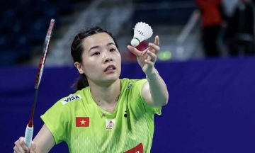Thuy Linh wins opening match at China Open