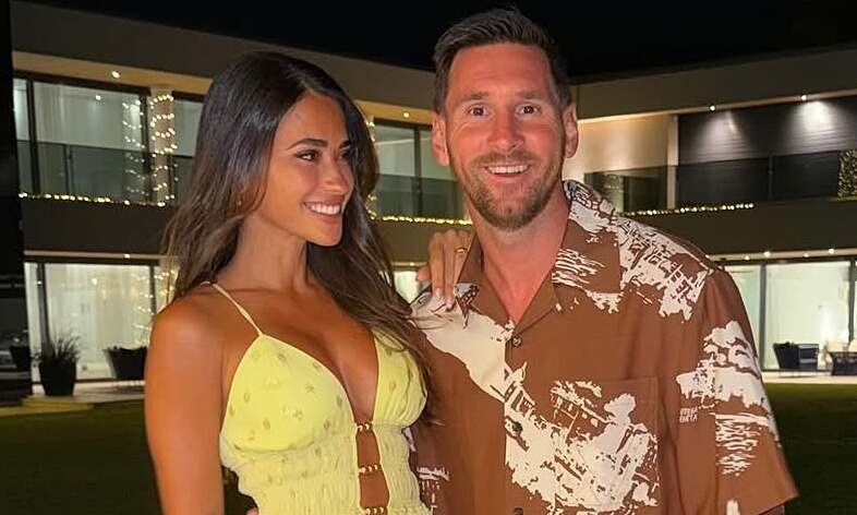 Messi's wife encourages her husband