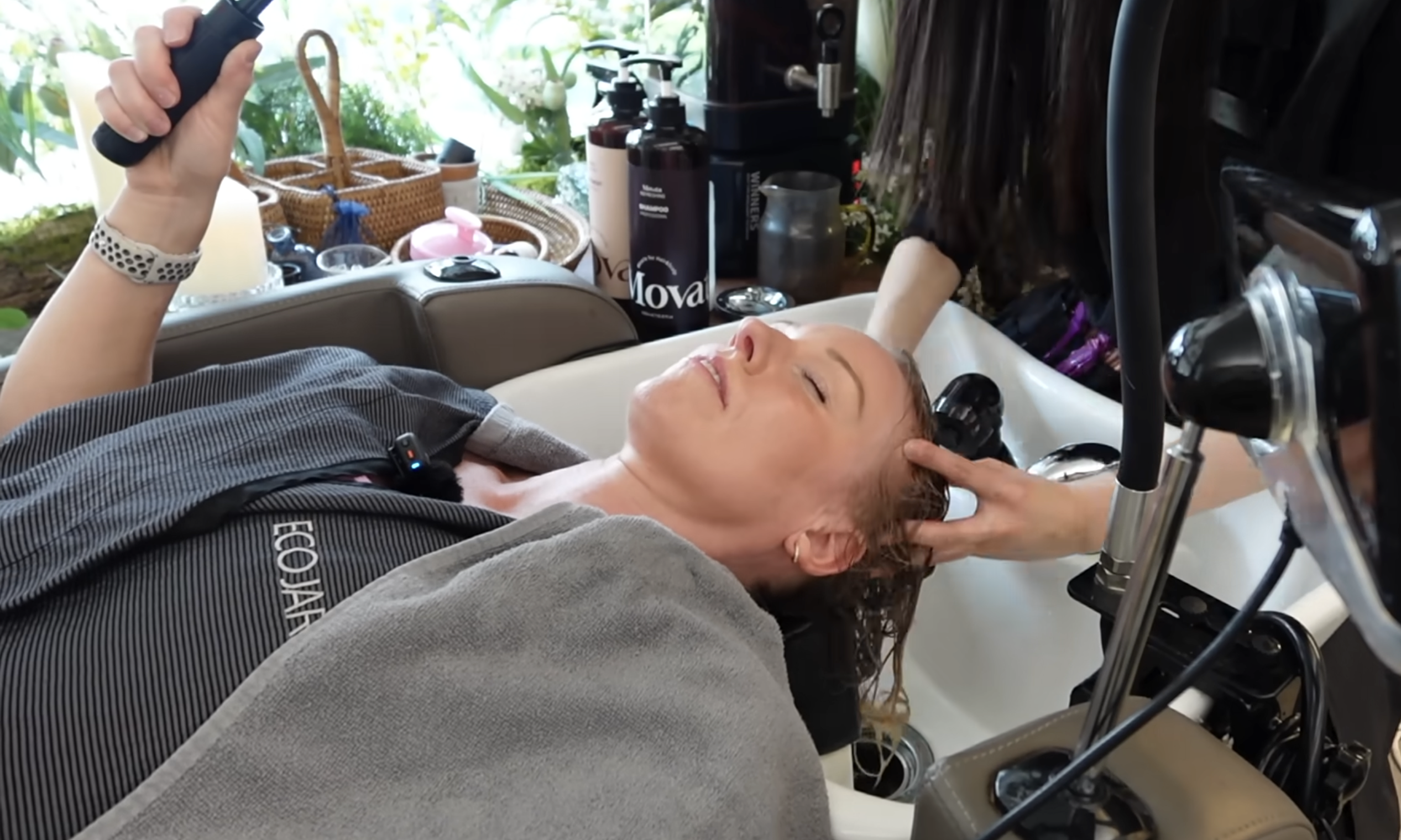 An 18-step hair wash experience for nearly 200 USD in South Korea