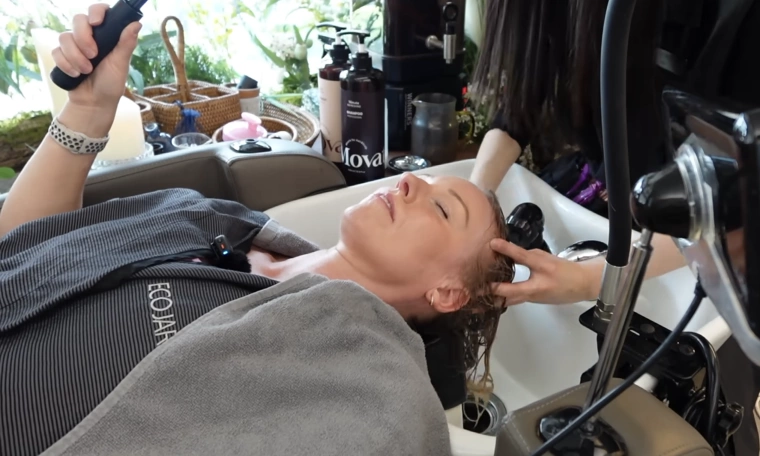 An 18-step hair wash experience for nearly 200 USD in South Korea