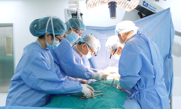 Intervention for two arterial aneurysms in a man