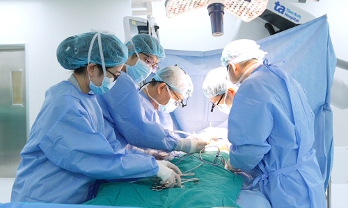 Intervention for two arterial aneurysms in a man