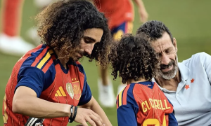 A father's love: Cucurella's long hair for his son