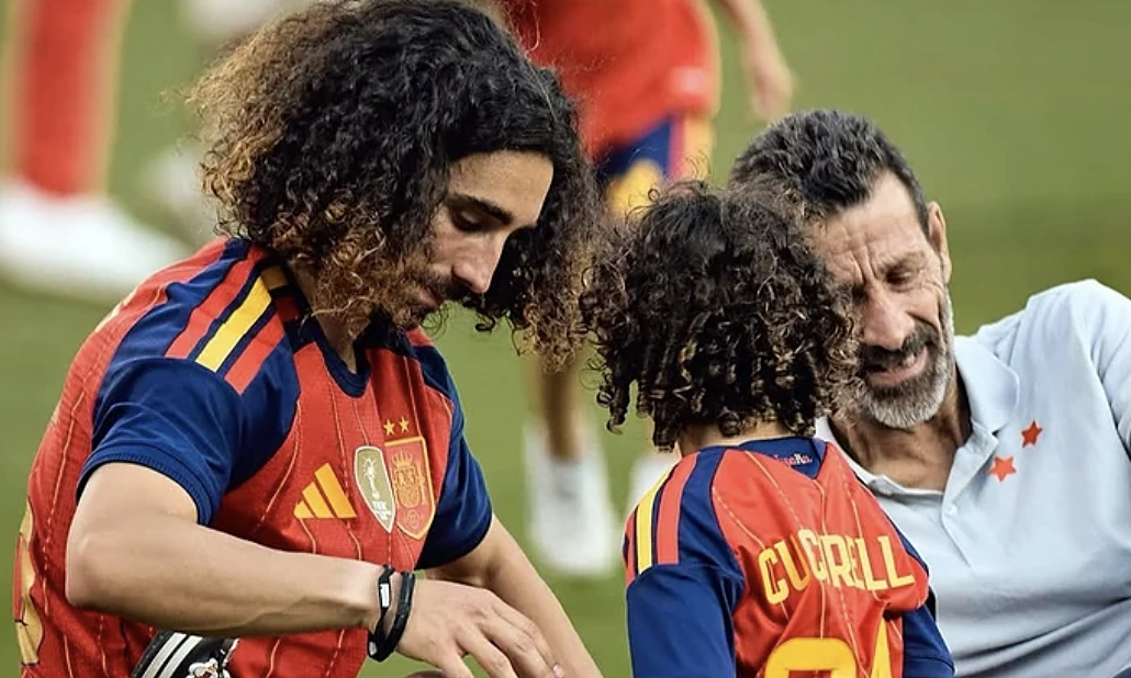 A father's love: Cucurella's long hair for his son