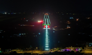 Phu Quoc airport's runway two prepares for calibration flight