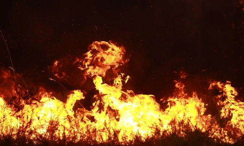 French firefighters face 'fire-breathing dragon clouds' for the first time