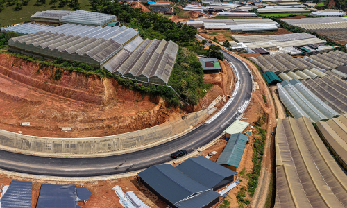 New road traverses Da Lat's greenhouse valley