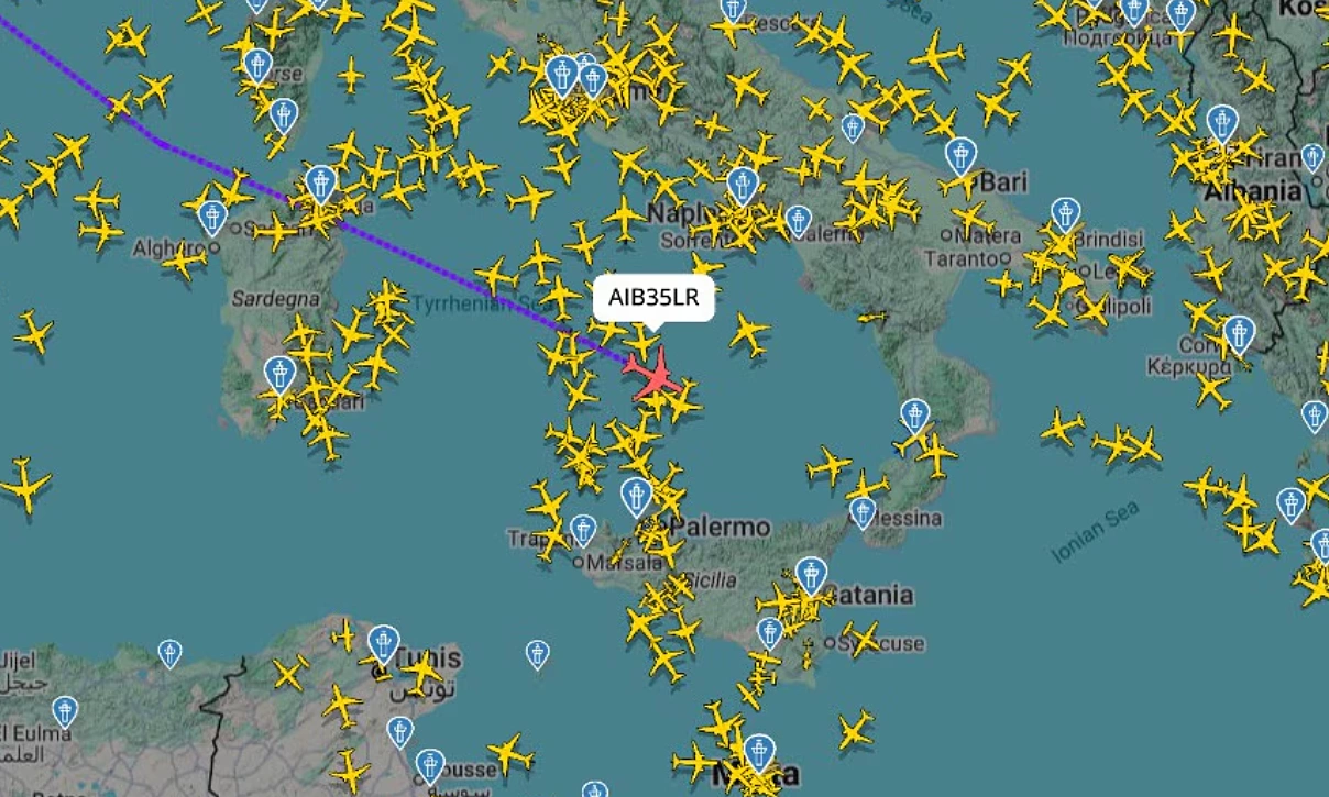 The world's most tracked flight