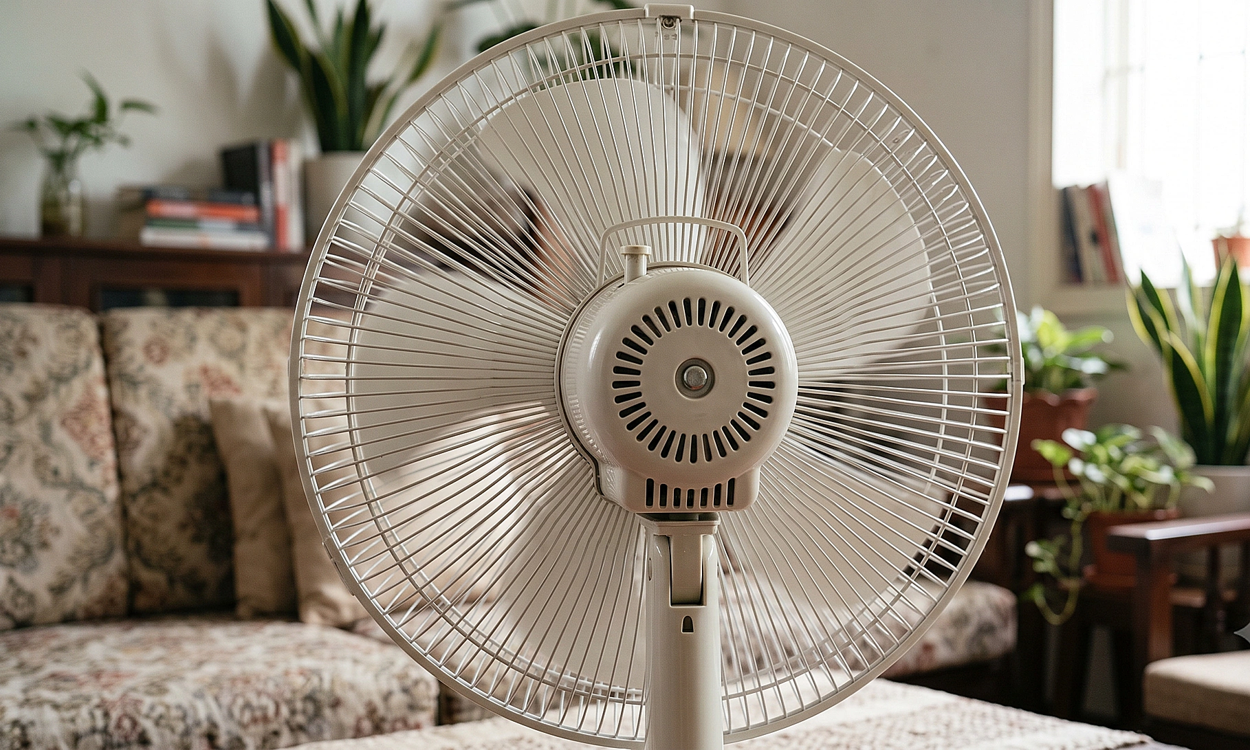 Is sitting directly in front of a fan after sun exposure safe?