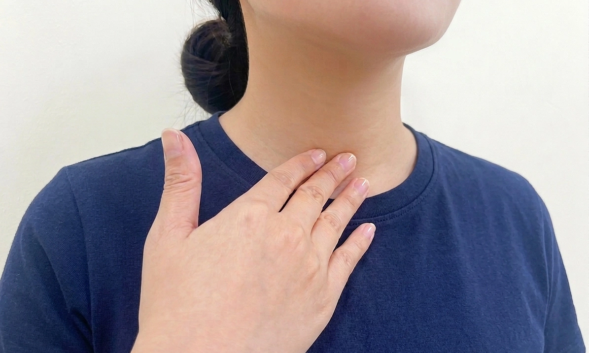 Are swollen neck lymph nodes with a sore throat dangerous?