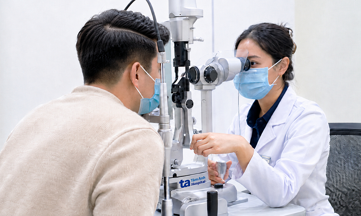 Eyelid abscess caused by stye