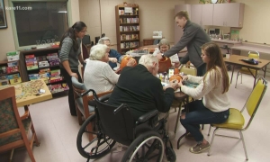 US students rent rooms in nursing homes