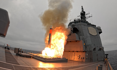 Japanese warship fires 'messenger of war' missile for the first time