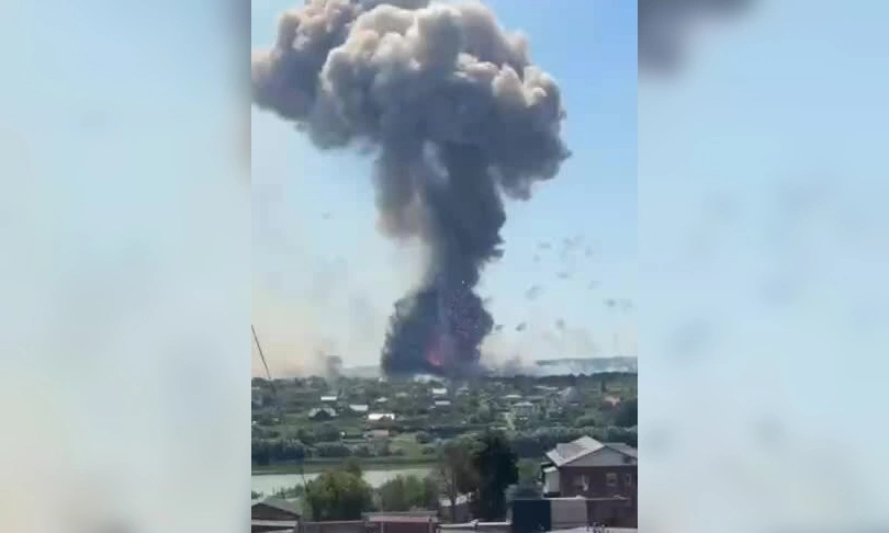 Explosion at suspected weapons site for Ukraine's F-16 fleet