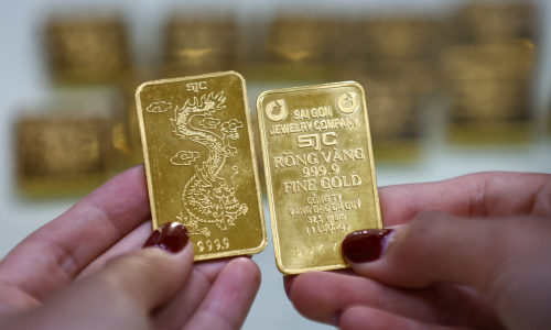 gold bar prices fall to 140 million dong
