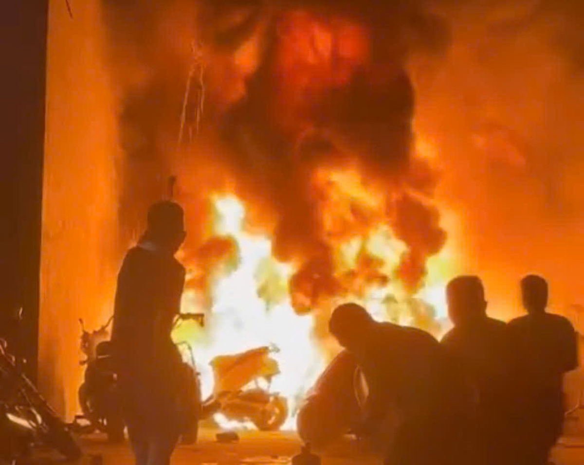 Dozens of motorcycles destroyed in fire in Ho Chi Minh City