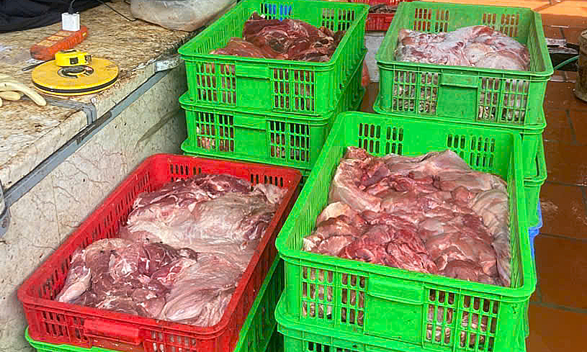 Facility selling pork infected with African swine fever discovered