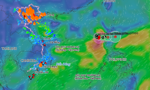 Tropical depression strengthens into typhoon