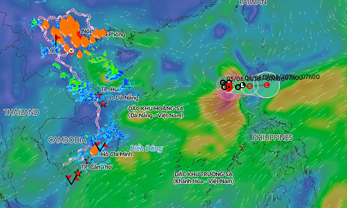 Tropical depression strengthens into typhoon