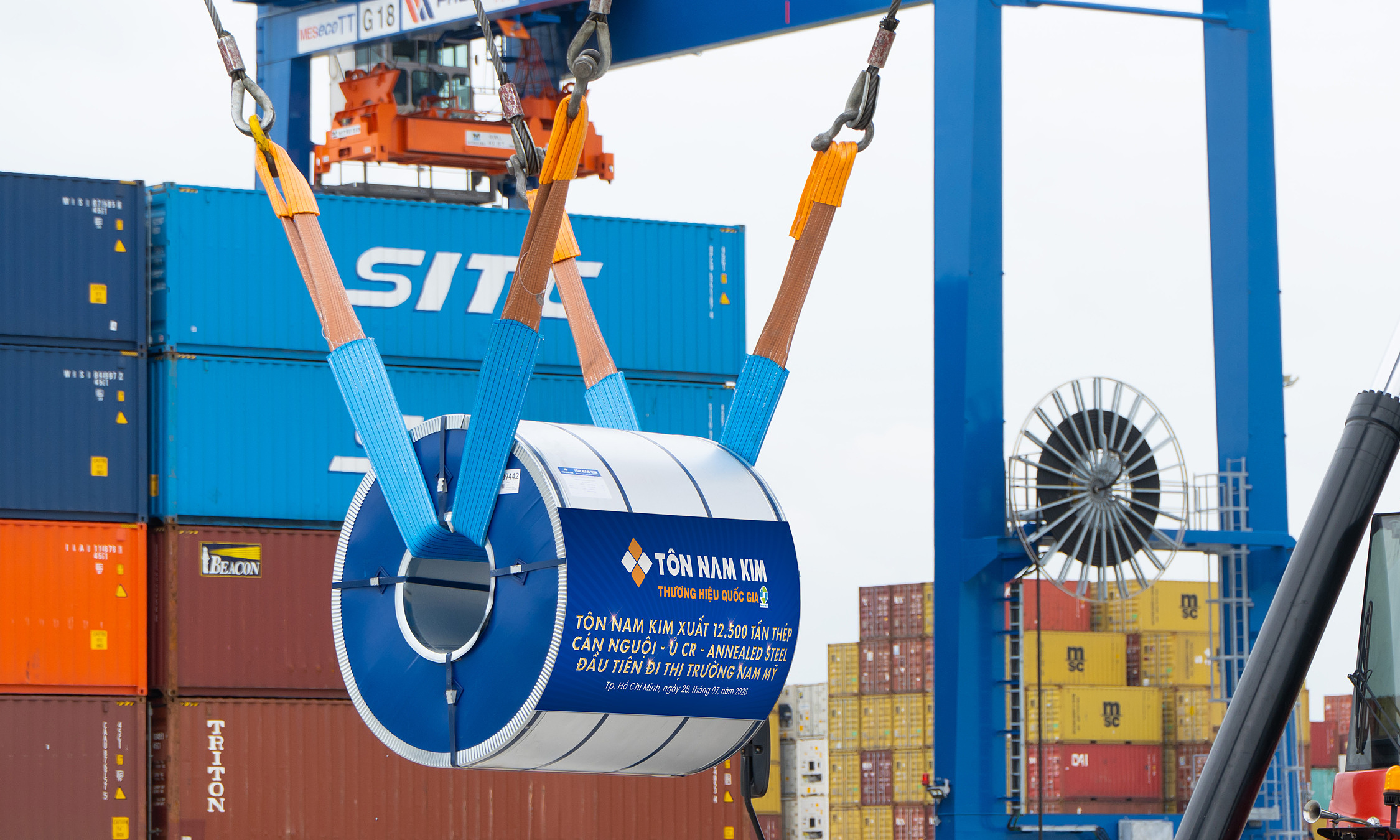 Nam Kim exports over 12,000 tons of cold-rolled annealed steel to Brazil