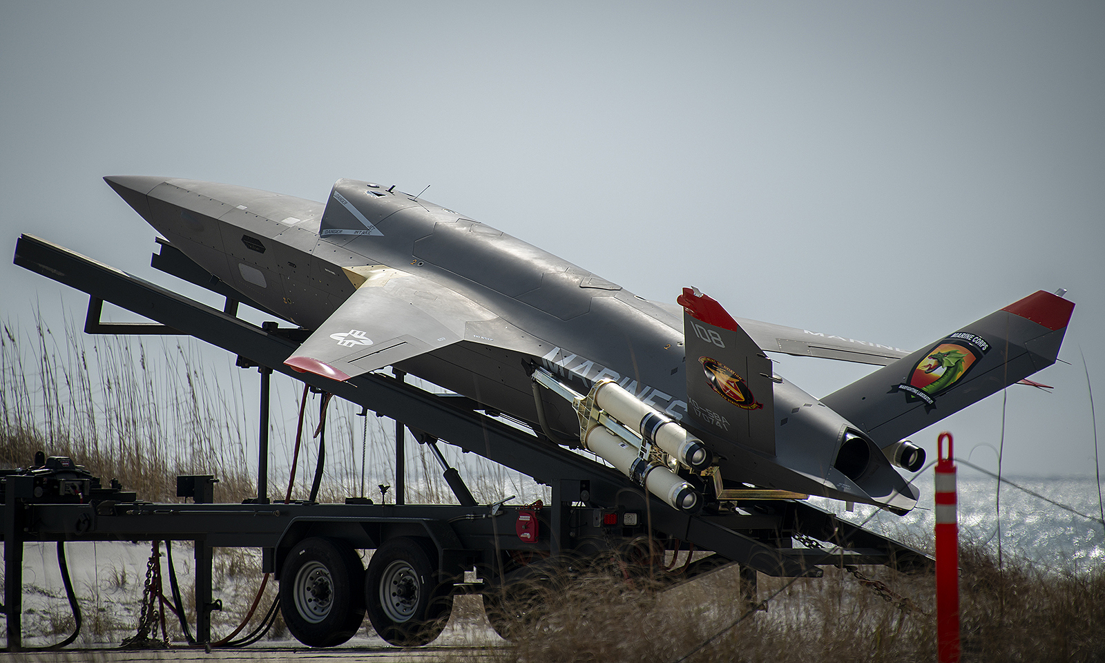 US stealth combat support UAV crashes during test flight