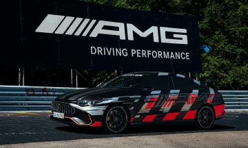 Mercedes-AMG CLA45 EV - the fastest compact sedan at 'green hell'