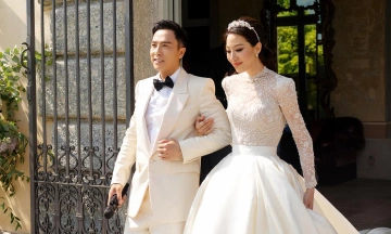 Donnie Yen and his wife's coordinated fashion style