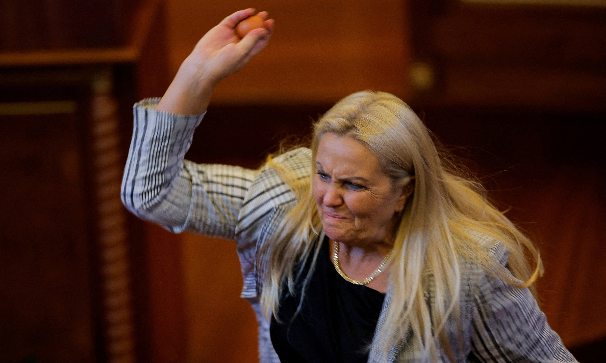 MP throws eggs at acting Kosovo leader