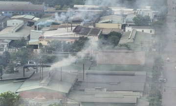 Pollution at Le Minh Xuan Industrial Park before inspection