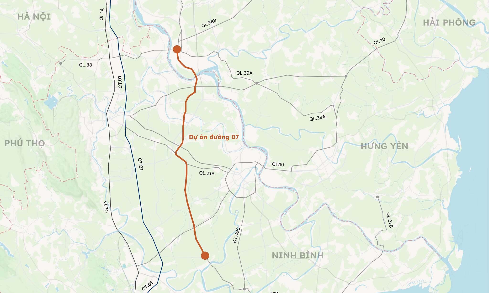 Ninh Binh proposes 6-lane road to connect with Hung Yen