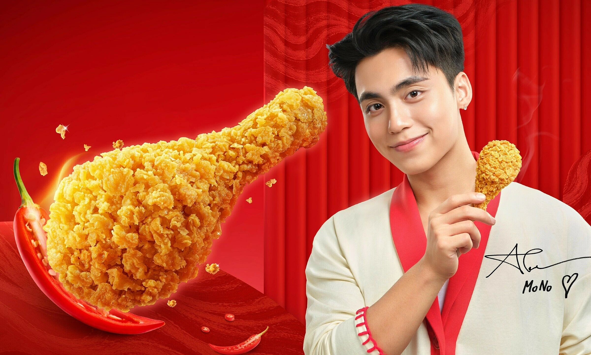 Lotteria partners with Mono to launch spicy crispy chicken