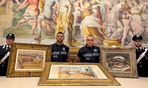 Three 10 million USD masterpieces found after '3-minute heist'