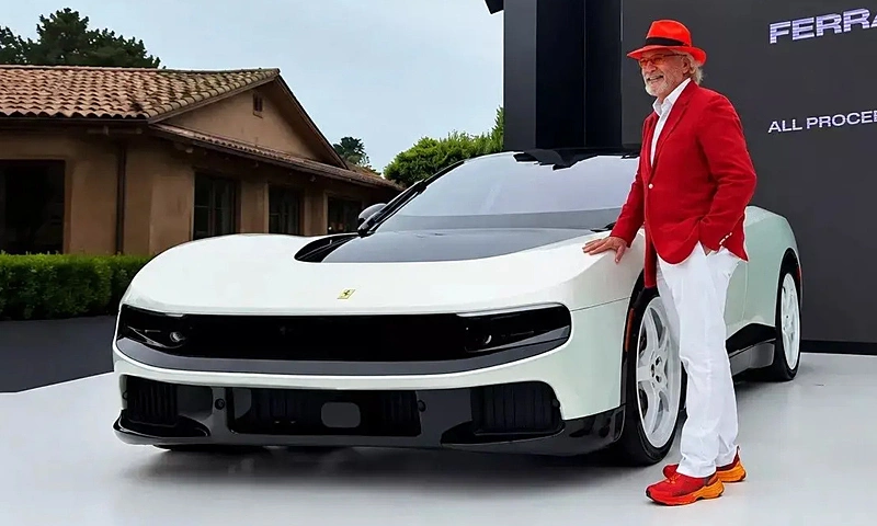 87-year-old billionaire spends 40 million USD on first electric Ferrari