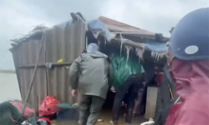Lightning strike kills man sheltering in hut