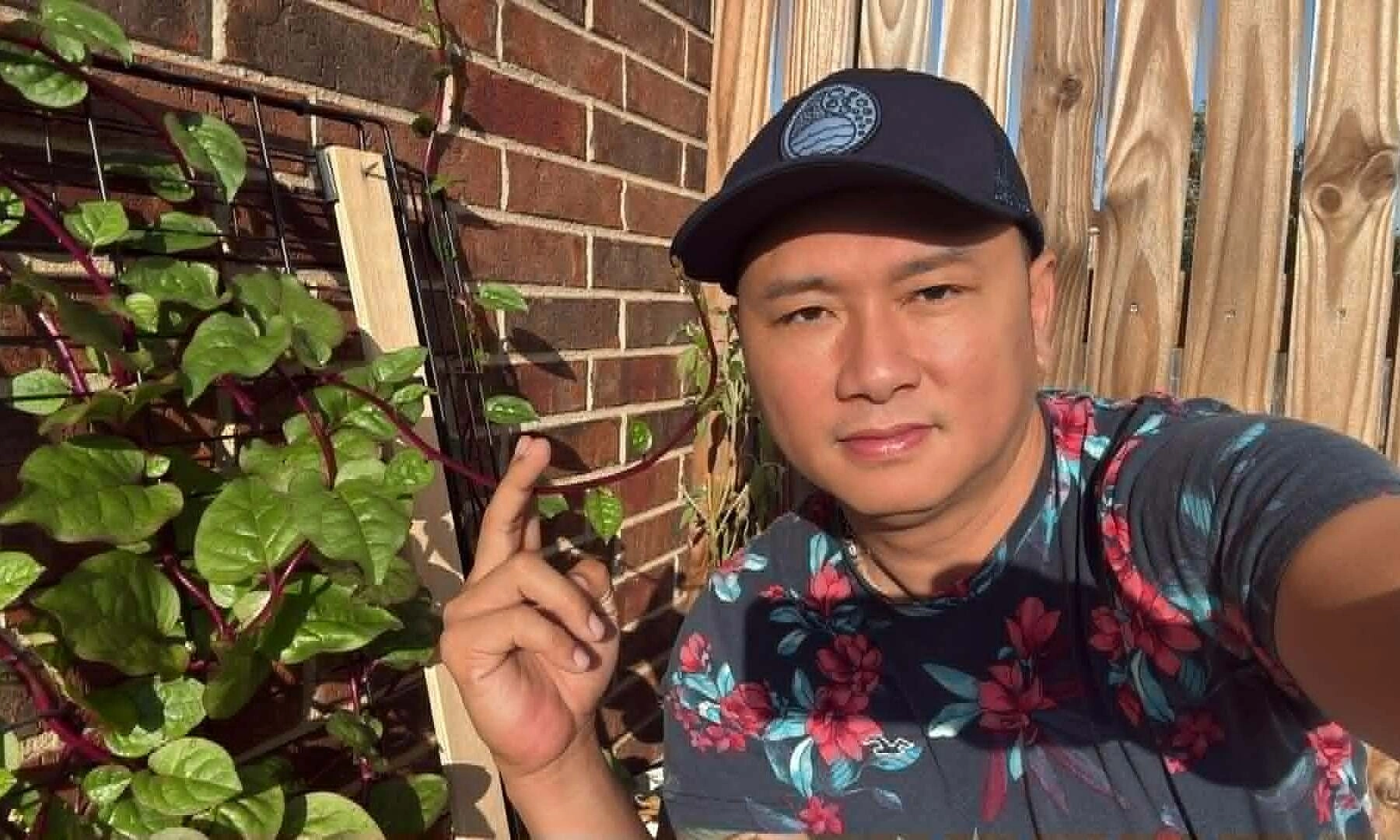 Han Thai Tu's homestyle vegetable garden in the US