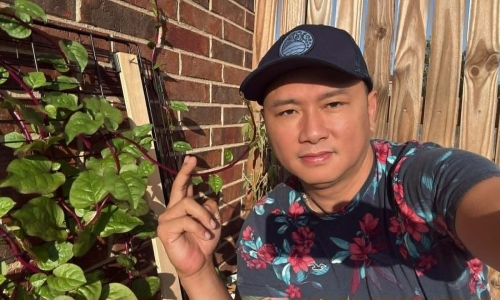 Han Thai Tu's homestyle vegetable garden in the US