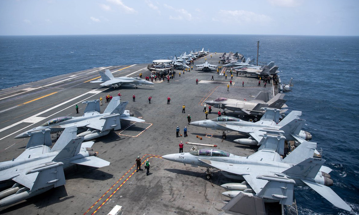 U.S. aircraft carrier arrives in Middle East to replace USS Abraham Lincoln