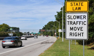 US police launch campaign to fine drivers hogging the left lane