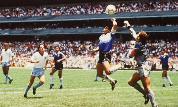 Diego Maradona's 'Hand of God' ball sells for 3.35 million USD