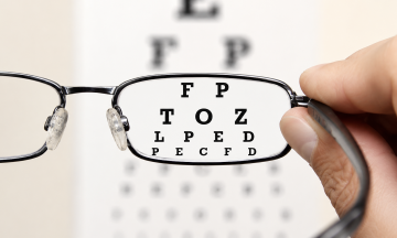 Why is near vision clear but distant vision blurry?