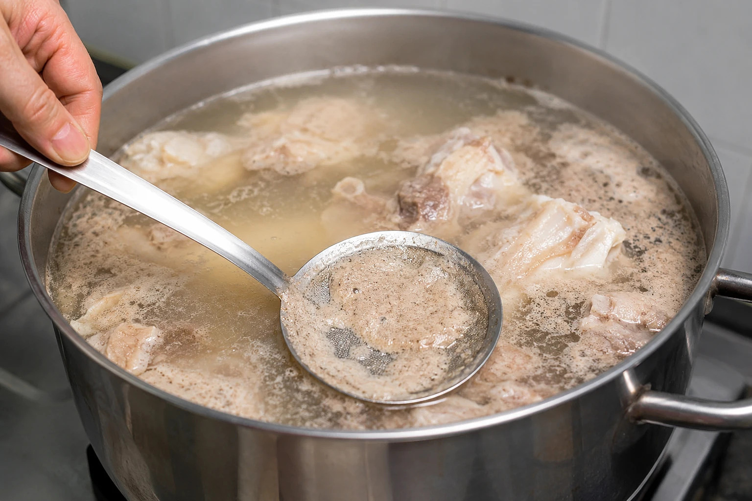 Is the foam when simmering bones a nutrient or residue?